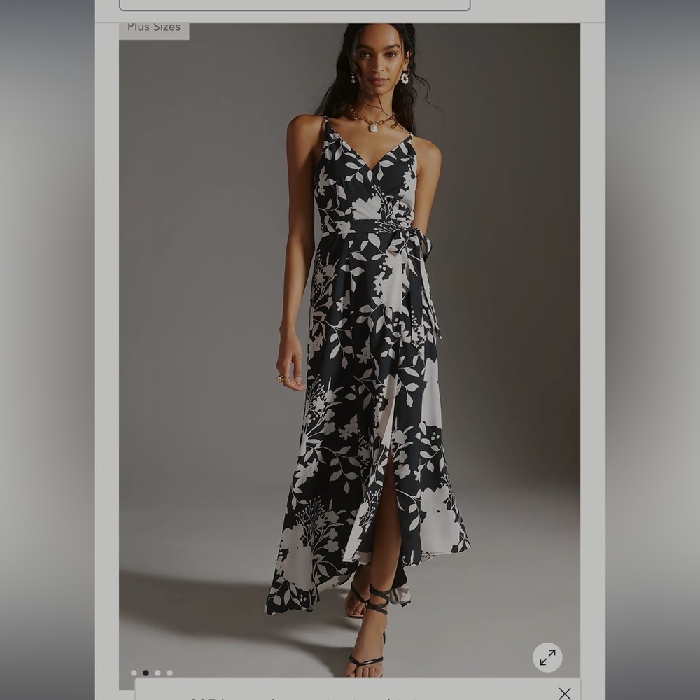 Anthropology Silk Dress Size M